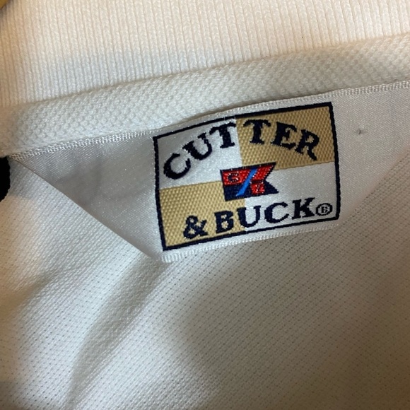 Cutter & Buck St.Johns University Embroidery Logo Ivory Polo Mens Size Large - Picture 5 of 6